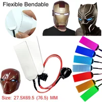Flexible Bendable DIY LED Light Eyes Kits Cosplay Helmet Mask Eye Accessories Halloween Masks Props 27.5X69.5MM CR2032 Type