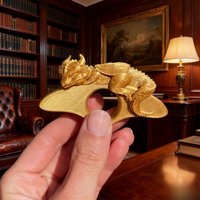 1Pc 3D Printed Sleeping Dragon Book Clip & Bookmark, One-Handed Reading Page Holder, Desk Decor Gift for Book Lovers