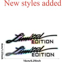 AliExpress NONE General Bicycle Sticker Laser Reflective LIMITED EDITION Text English Scratch-blocking Personalized Decorative Car Accessories