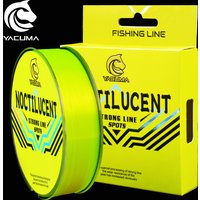 YACUMA 105M/114YDS Fluorescent Yellow Nylon Monofilament Fishing Line Noctilucent High-Visible for Various Fishing Scenarios