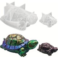 2pc- Turtle resin molds, 3D animal silicone molds, turtle candle molds, DIY decorative molds, candlesticks, home decoration