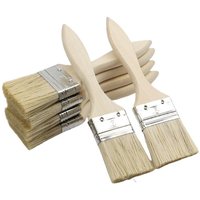 10pcs Small Paint Brush Suitable For Art Handwork Painting Dyeing Varnish Glue Application Wooden Handle Indoor/Outdoor Repair
