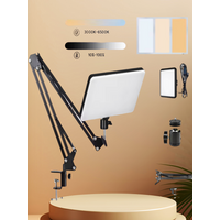 2025 LED Photography Selfie Lights Conference Lighting Photo Studio Lamp With Scissor Arm Stand For YouTube Zoom Live Streaming