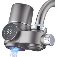 Faucet Water Filter, LED Display Water Purifier to Reduce Lead, Chlorine & Heavy Metals, Sink Water Filter
