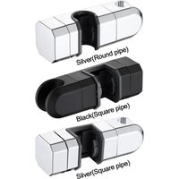 Useful Round Square Pipe Shower Head Holder Adjustable Rotatable Bathroom Slide Bar Shelf Replacement Riser Rail Bracket