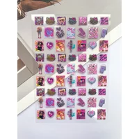 Cartoon Mini Cute Hawaii Element Cosmetic Box Stickers Nail Art Diy Scrapbook Handbook Waterproof Friend Gifts