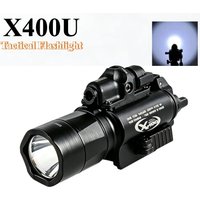X400/X300 Tactical Flashlight Combo Red Green Dot 1000 Lumens LED Sight Gun Light for Picatinny Rail, Airsoft & Hunting