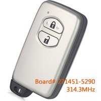 KEYECU 271451-5290 314.3MHz Remote Car Key Fob for Toyota Land Cruiser Prado 2010 2011 2012 2013 2014 2015 2016 2017 HYQ14ACX