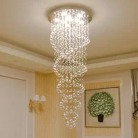 Crystal Led Hanging Lamp Modern Led Chandeliers Light Fixture Vanity Bedroom for Staircase Stair Luxury Hotel Pendant Lights