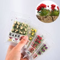 Micro Landscape DIY Accessories Building Garden Flower Cluster Model Sand Table Layout Static Grass Diorama Kit 1Box