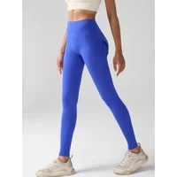 Women's High Waist Tummy Control Cargo Yoga Leggings Spandex Solid Gym Tights Sports Running Workout Pants With Pockets