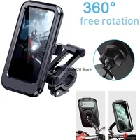 2026 New Waterproof Bike Mobile Phone Holder Support Universal Bicycle GPS 360° Swivel Adjustable Motorcycle Cellphone Holder