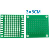 20Pcs/kit 3*3CM Single Sided Universal Board 1.6 Thick 2.54 Pitch Pcb Circuit Experimental Practice Board