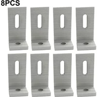 4/8 PCS Solar Panel Mounting Bracket Connector 90° Angle Design PV Connection Angle Aluminum Alloy Fixing Clamp Accessories