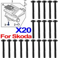 20X For Skoda Fabia Kodiaq Yeti Octavia Rapid Superb Roomster Air Filter Cleaner Intake Box Housing Lid Screw Retainer WHT002087