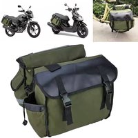 AliExpress NONE Bicycle Side Bag Bike Motorcycle Saddlebag Luggage Bags Waterproof Canvas Stroage Bag For Honda shadow For Suzuki dr 650