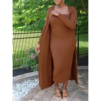 Strapless Dress Two Piece Women's Wrap Jacket Two Piece Dress Pure Colour Commuter Casual Style Best Choice for Spring and Summe
