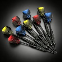 3pcs/Set Of Metal High-grade Iron Nickel Plated Black Needle Darts 24 Grams Competition Training Black Pattern Aluminum Rod