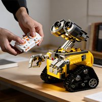 Creative Cute Cartoon Robot Droid Figures Display Educational Technical Model Building Block Brick Diy Toy Gift Birthday Set
