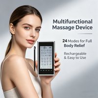 24 Modes Dual Channel TENS Muscle Stimulator Electric Massager Pain Relief Muscle Recovery Fitness Physiotherapy Body Massage