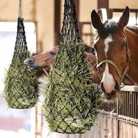 1Pcs Haylage Net Langlebig Pferd Pflege Produkte Kleine Löcher Heu Net Haynet Ausrüstung Langsam Feed Heu Feeder Net Taschen für Pferd