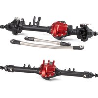 Aluminum HD44 Offset Straight Axle Set for Axial SCX10 II VS4-10 1/10 RC Rock Crawler Parts Machined One Piece Construction