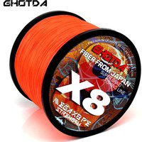 GHOTDA 8 Braided Fishing Line 100M Advanced Braid 8 Strands 0.14mm-0.55mm 18-78lb Multifilament PE Lure Line Braided Line