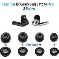 3 Pairs Memory Foam Ear Tips For Samsung Galaxy Buds 3 Pro / 4 Pro Replacement Earplugs Eartips Earphone Accessories XL L M S