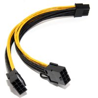 18AWG 8Pin to Dual 8Pin(6+2) Power Cable GPU Power Cable for Tesla K80 M40 M60 P40 P100 ,20CM