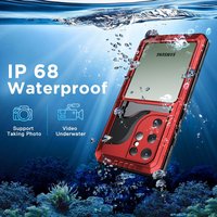 For Samsung S24 S23 Ultra S22 Plus IP68 Aluminum Waterproof Case Heavy Duty Metal Holder Shockproof Cover Screen Lens Protector