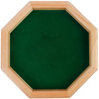 Wooden Dice Tray,Wooden Octagonal Tray Game for Family Dice Game Dice for Party and Celebrations Party Supplies