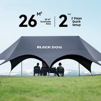 Blackdog Outdoor Large Size Tent Instant Setup Camping Party Team Building Canopy Sunshade Glue Canopy Camping Gear
