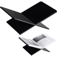 Black Acrylic Book Stand Holder,Open Bookstand for Display and Reading,Suitable for Art, Bible,Cookbook,Easel,Magazine,Textbook