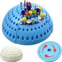 180 Holes Dental Bur Holder Stand Semicircle Dentist Burs Drill Placement Storage Case Dentistry Lab Instruments Organizer Block