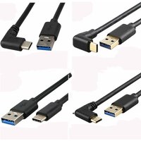 USB 3.0 Type-A Male to USB3.1 Type-C Male Up/Down Angle USB Data Sync & Charge Cable type c Cord Connector adapter