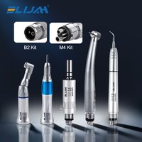 ELIJAH 5 Piece Set Dental Handpiece Low&High Speed Handpiece&Ultrasonic Air Scaler Kit LED 203C Handpiece Kits E-Type Dentist