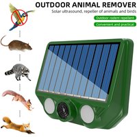 1-5PCS Solar Animal Repellent Scarer Ultrasonic Animal Sonar Deterrent Repellent Outdoor Pest Sensor Device Dog/Cat/Bird Repell