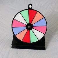 Prize Wheel Spinner with Stand Erasable Game Wheel with 12 Slots Roulette Board Doodle fun Game Fortune for Corporate Events