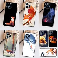 Watercolor Painting The Fox Case For Xiaomi Redmi Note 11 10 9 12 13 14 15 Pro Plus Cover For Redmi 15 C 10C 13C 12C 14C