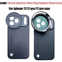 For Iphone 17 / 17 Pro / 17 Pro Max 58MM Thread Interface Filter Ring Adapter Phone Case For Universal ZOMEI CPL VU Star Filter