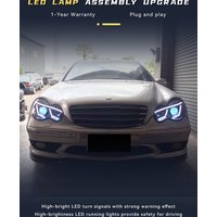 Scheinwerfer Für Benz W203 C180 C200 C230 C240 C320 2000-2006 LED Frosch Auge Design Kopf Lampe Upgrade DRL signal Geändert Zubehör