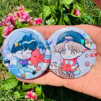 58MM Anime Go for It, Nakamura! Cosplay Costumes SPTE Tin Plated Pin Badge Accessories Pendant Prop Gift