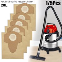 1/5Pcs 20L Dust Collection Bag For Einhell Wet And Dry For BT-VC 1250S Vacuum Cleaner Spare Parts Replacement Accessories