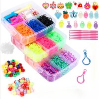1800/4500+ Gummiband-Armband-Bastelset, Gummiband-Nachfüllset, Freundschaftsarmbänder-Bastelset, Geschenke für Mädchen