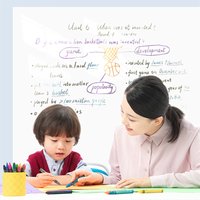 Erasable PVC Whiteboard Stickers for Home School Office Supplies Writing Board Static Adhesive Wallpaper Easy to Stick & Remove