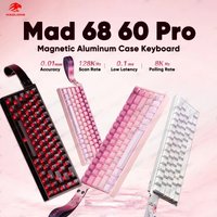 MADLIONS Mad 60he Mad60HE Mad 68HE klawiatura mechaniczna przełącznik magnetyczny przewodowy Hot Swap 8K częstotliwość zapytania dostosowana