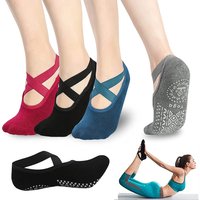 Frauen Hohe Qualität Atmungsaktive Yoga Socken Silikon Non-Slip Bandage Pilates Socke Damen Ballett Tanz Fitness Workout Baumwolle Socken