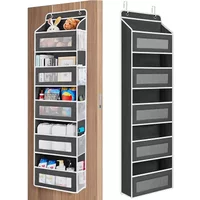 Hanging Storage Bag 4/5 Layers Non-woven Door Hanging Bag Large Capacity Home Bedroom Storage Hanging Bag