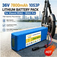 For Xiaomi M365/M365 Pro Electric Scooter High Capacity 36V 7800mAh 10S3P Lithium Ion Replacement Battery, Fit 500W E-Bike