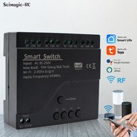 4CH WiFi RF433 Relay Module 12V 24V 220V Wireless Remote Controller Smart Life APP Home Automation Support Alexa Google Home